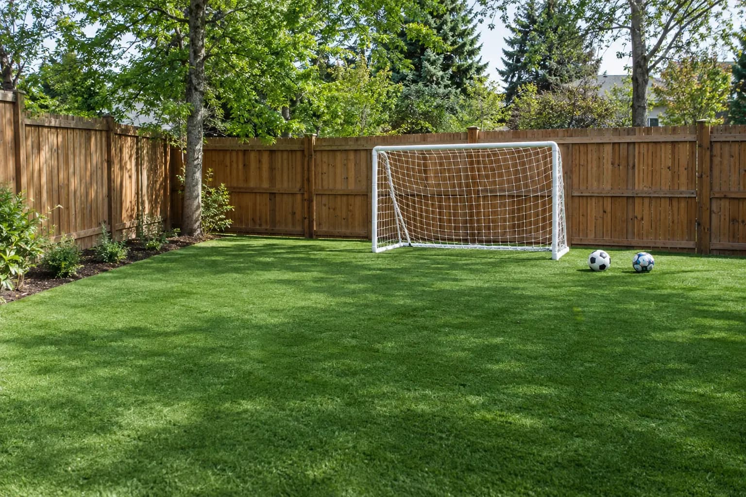 Play areas, backyard games and yards that get used hard.