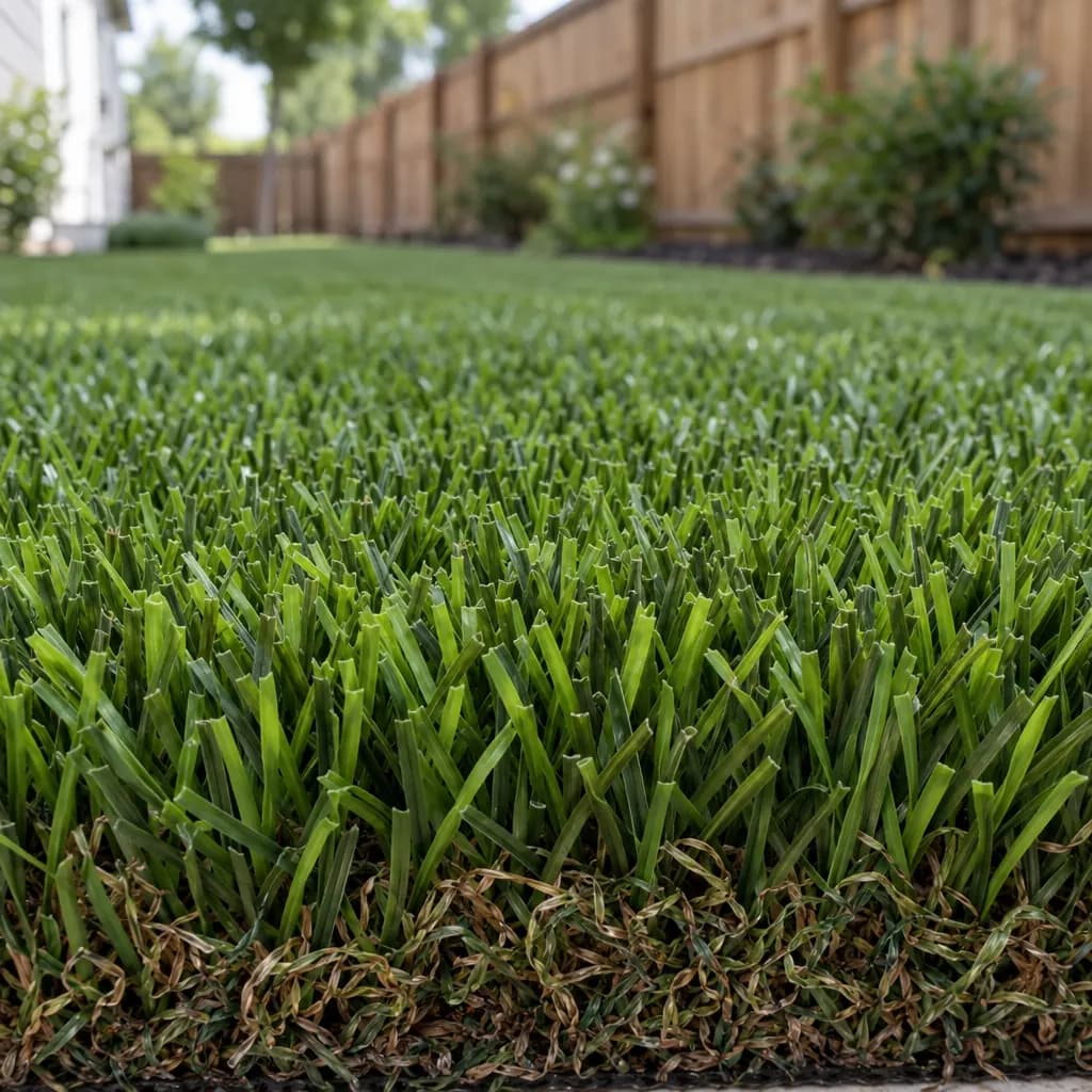 Close-up of Evergreen artificial turf
