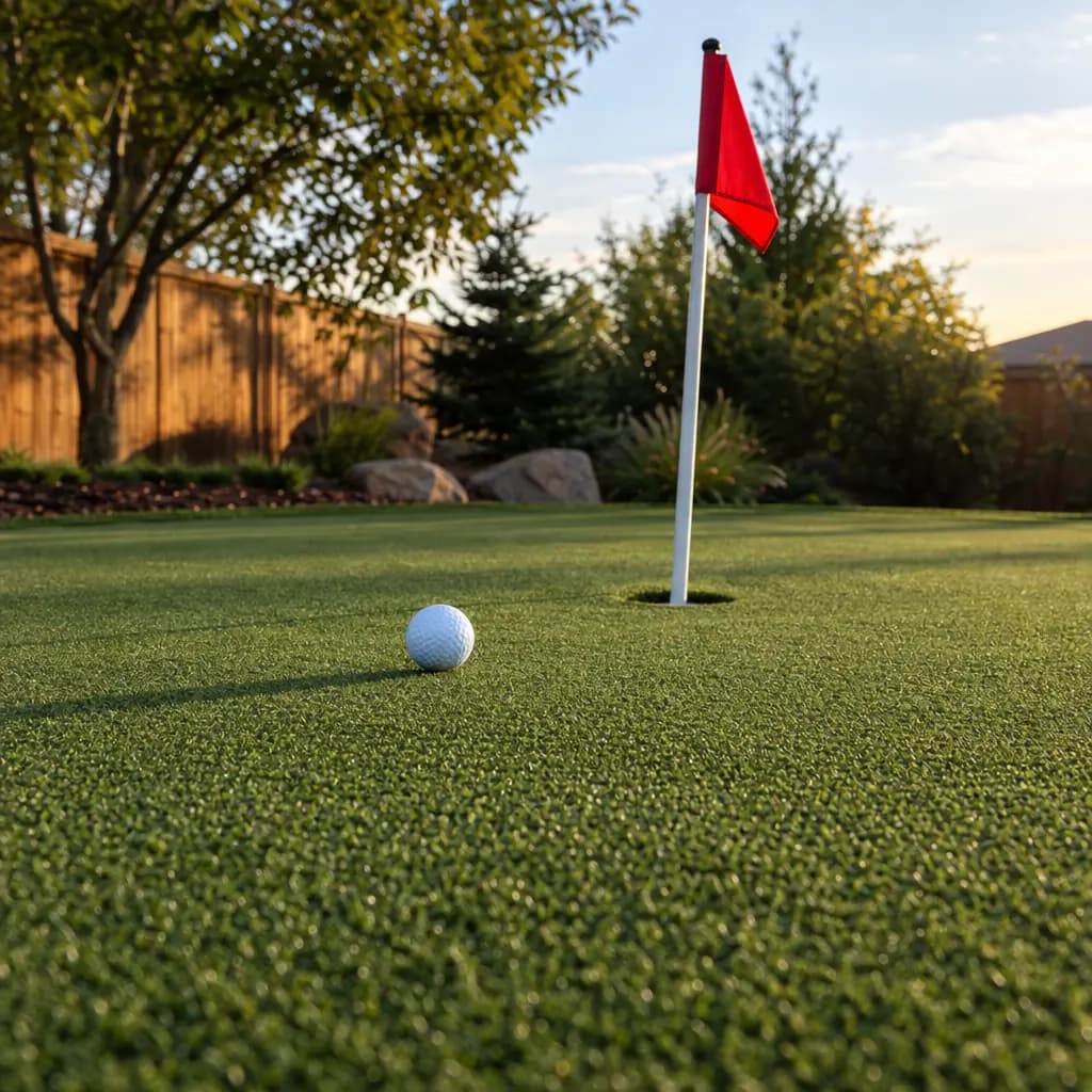 Close-up of True Putt artificial turf